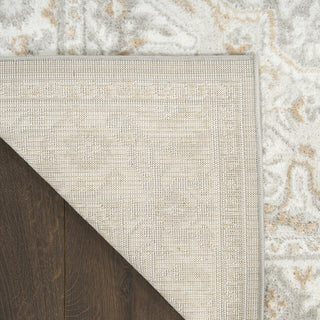 Nourison Dekor DEK08 Light Grey Area Rug Corner Image