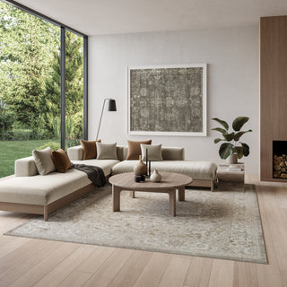 Nourison Dekor DEK08 Light Grey Area Rug Corner Image