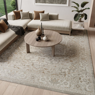 Nourison Dekor DEK08 Light Grey Area Rug Room Image Feature