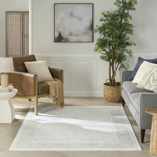 Nourison Dekor DEK09 Ivory Taupe Area Rug Swatch Image
