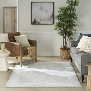 Nourison Dekor DEK09 Light Grey Area Rug Swatch Image