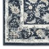 Nourison Dekor DEK09 Slate/Ivory Area Rug Corner Image