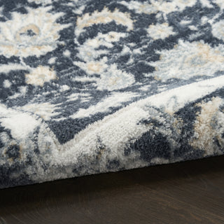 Nourison Dekor DEK09 Slate/Ivory Area Rug Detail Image