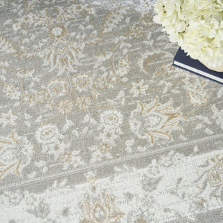 Nourison Dekor DEK09 Ivory Area Rug Corner Image