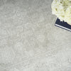 Nourison Dekor DEK09 Light Grey Area Rug Corner Image