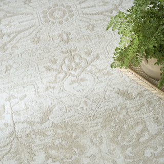 Nourison Dekor DEK10 Ivory Area Rug Corner Image
