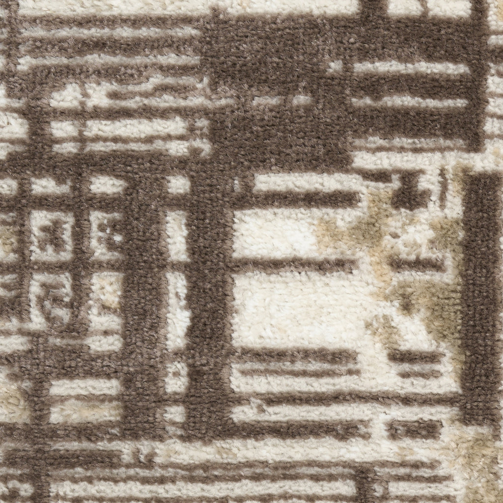 Nourison Dekor DEK11 Brown Area Rug Corner Image