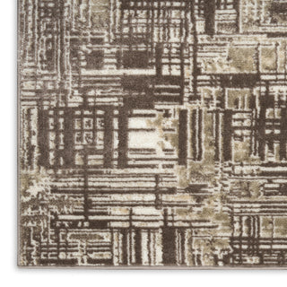 Nourison Dekor DEK11 Brown Area Rug Corner Image
