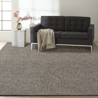 Calvin Klein Ck300 Volcanic VLC01 Charcoal Area Rug Corner Image