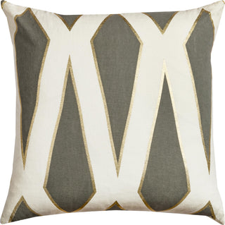 Rizzy Pillows T10544 Gray by Rachel Kate Main Image