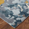 Feizy Dafney 8867F Blue/Pink/Gray Area Rug Corner Image with Rug Pad