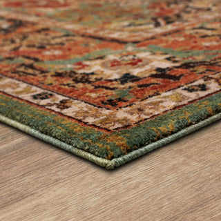 Karastan Spice Market Dhahar Aquamarine Area Rug Angle Image