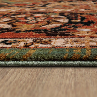 Karastan Spice Market Dhahar Aquamarine Area Rug Detail Image