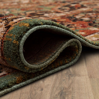Karastan Spice Market Dhahar Aquamarine Area Rug Detail Image
