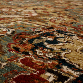 Karastan Spice Market Dhahar Aquamarine Area Rug Detail Image