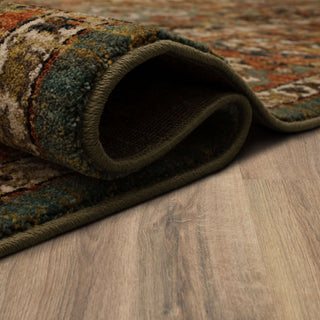 Karastan Spice Market Dhahar Aquamarine Area Rug Detail Image