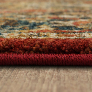 Karastan Spice Market Dhahar Garnet Area Rug Detail Image