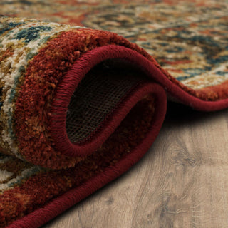 Karastan Spice Market Dhahar Garnet Area Rug Detail Image