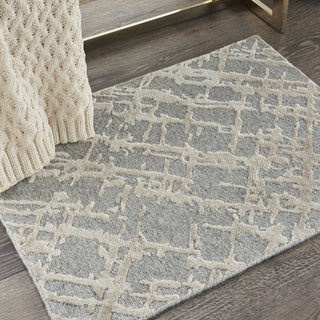 Nourison Divine DIV10 Sand Storm Area Rug Room Image Feature