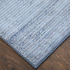 Feizy Deja 39PJF Blue Area Rug Corner Image with Rug Pad