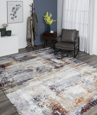 K2 Denali DN-716 Granite/Rust Area Rug