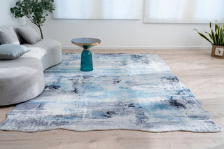 K2 Denali DN-719 Azure/Grey Area Rug