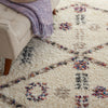 Nourison Denmark Shag DNK01 Ivory Area Rug Corner Image