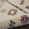 Nourison Denmark Shag DNK01 Ivory Area Rug Corner Image