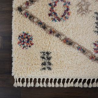 Nourison Denmark Shag DNK01 Ivory Area Rug Detail Image