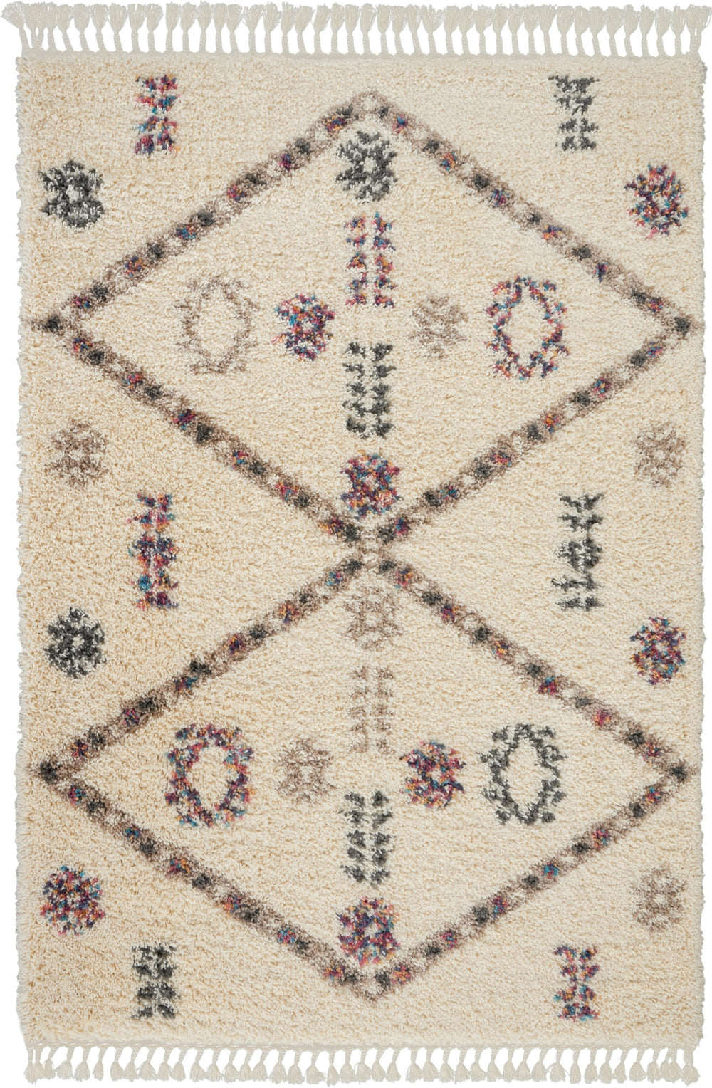 Nourison Denmark Shag DNK01 Ivory Area Rug
