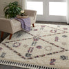 Nourison Denmark Shag DNK01 Ivory Area Rug Room Image Feature
