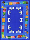 Joy Carpets Kid Essentials Doggone Good Alphabet Multi Area Rug