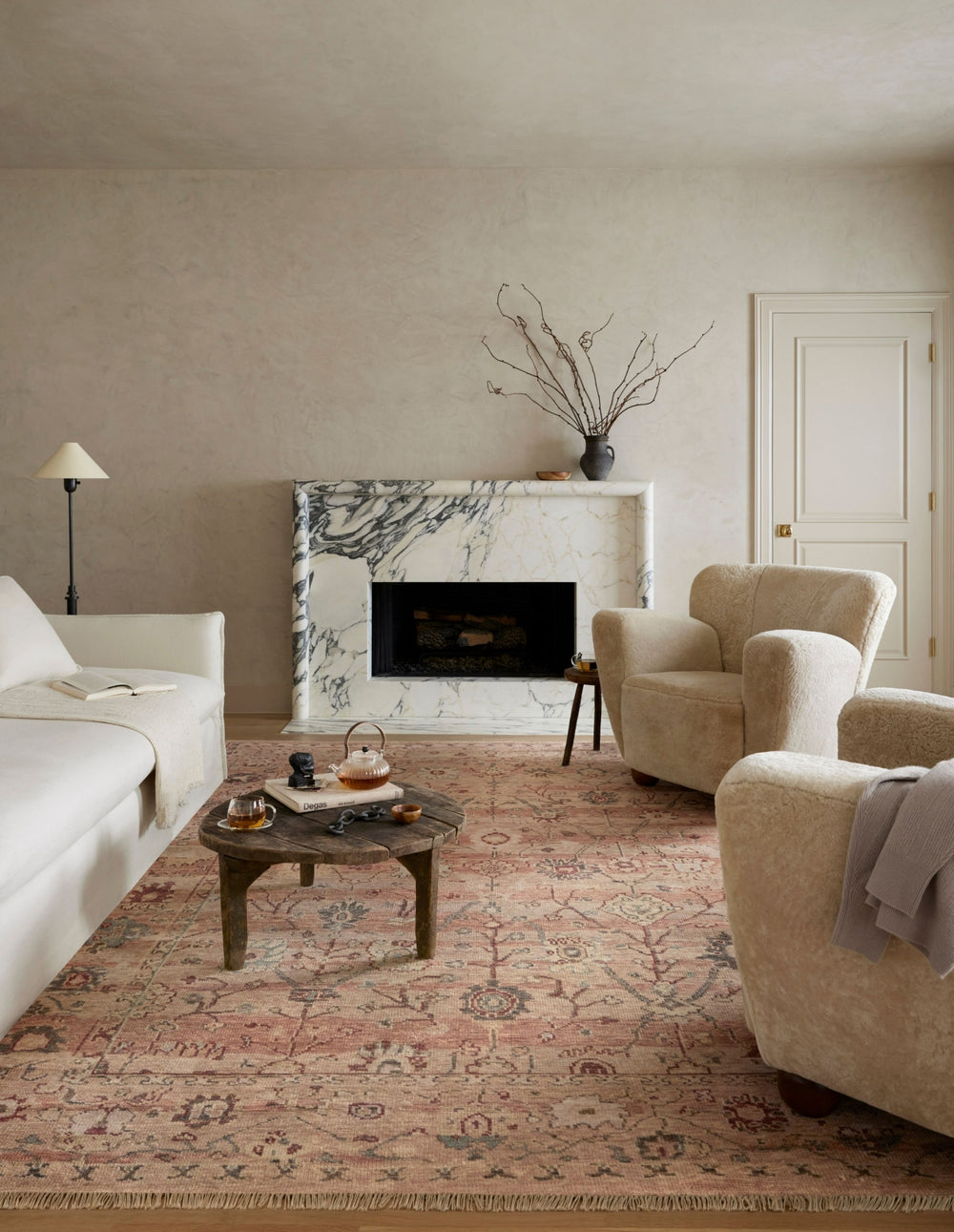Loloi Dominic DOM-01 Clay/Rust Area Rug Lifestyle Image Feature