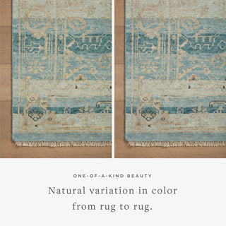 Loloi Dominic DOM-04 Sky/Natural Area Rug Lifestyle Image Feature