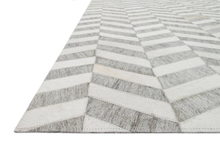 Loloi Dorado DB-01 Grey / Ivory Area Rug Corner Image