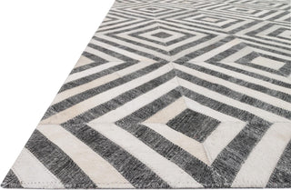 Loloi Dorado DB-03 Charcoal / Ivory Area Rug Round Image