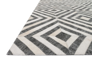 Loloi Dorado DB-03 Charcoal / Ivory Area Rug Corner Image