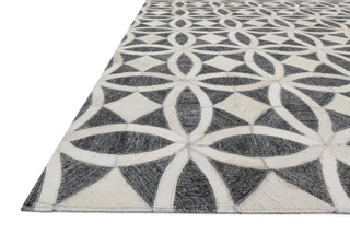 Loloi Dorado DB-06 Graphite / Ivory Area Rug Corner Image