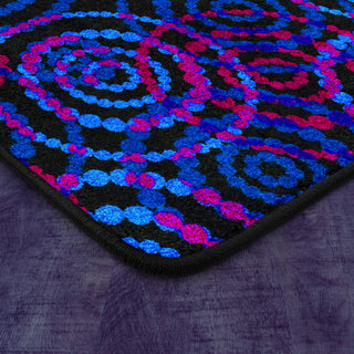 Joy Carpets Neon Lights Dottie Fluorescent Area Rug