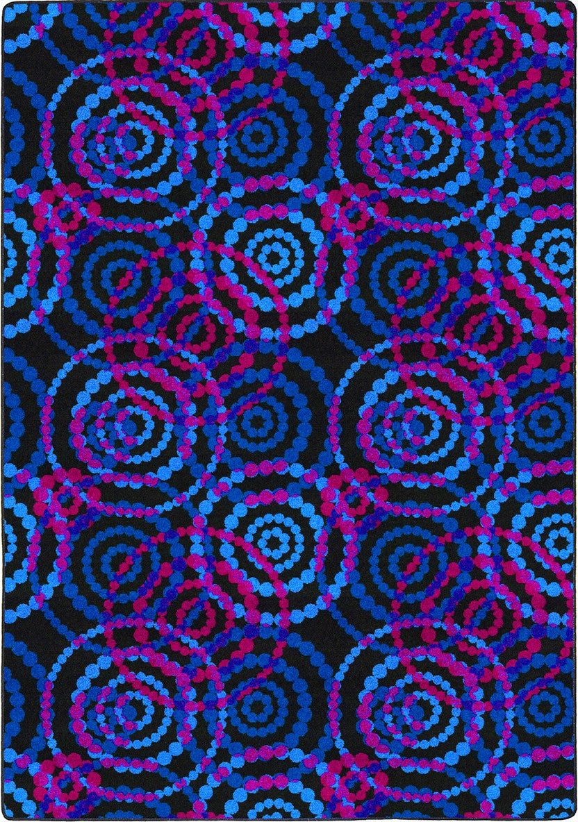 Joy Carpets Neon Lights Dottie Fluorescent Area Rug