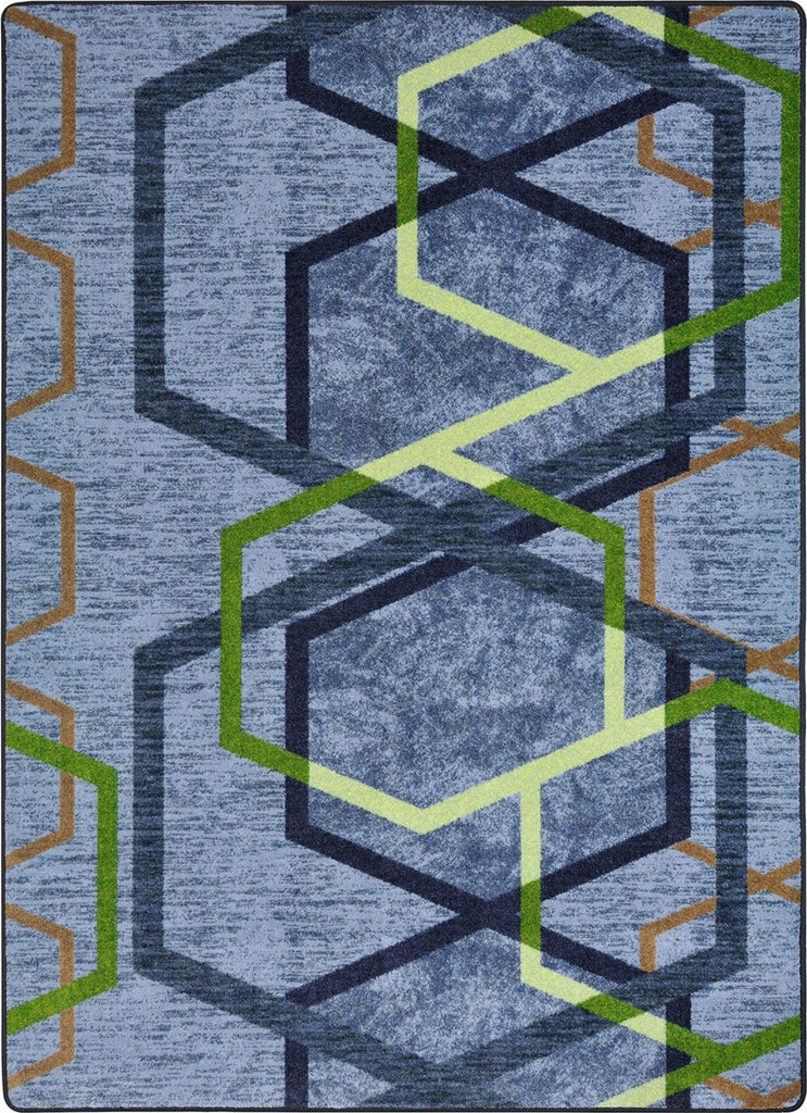 Joy Carpets First Take Double Helix Emerald Area Rug