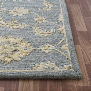 LR Home Dreamscape 82438 Stone Blue/Beige Area Rug Corner Image