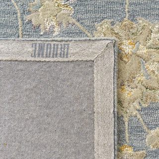 LR Home Dreamscape 82438 Stone Blue/Beige Area Rug Backing Image