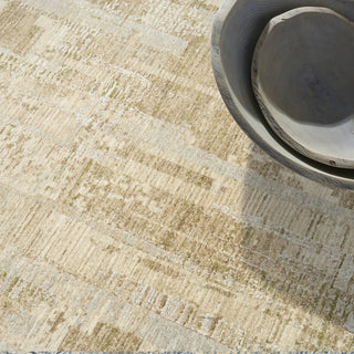 Ck089 Drift DRF04 Beige Grey Area Rug by Calvin Klein Corner Image