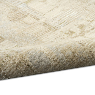 Ck089 Drift DRF04 Beige Grey Area Rug by Calvin Klein Corner Image