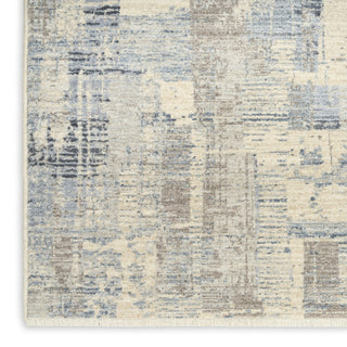 Ck089 Drift DRF04 Blue Beige Area Rug by Calvin Klein Texture Image