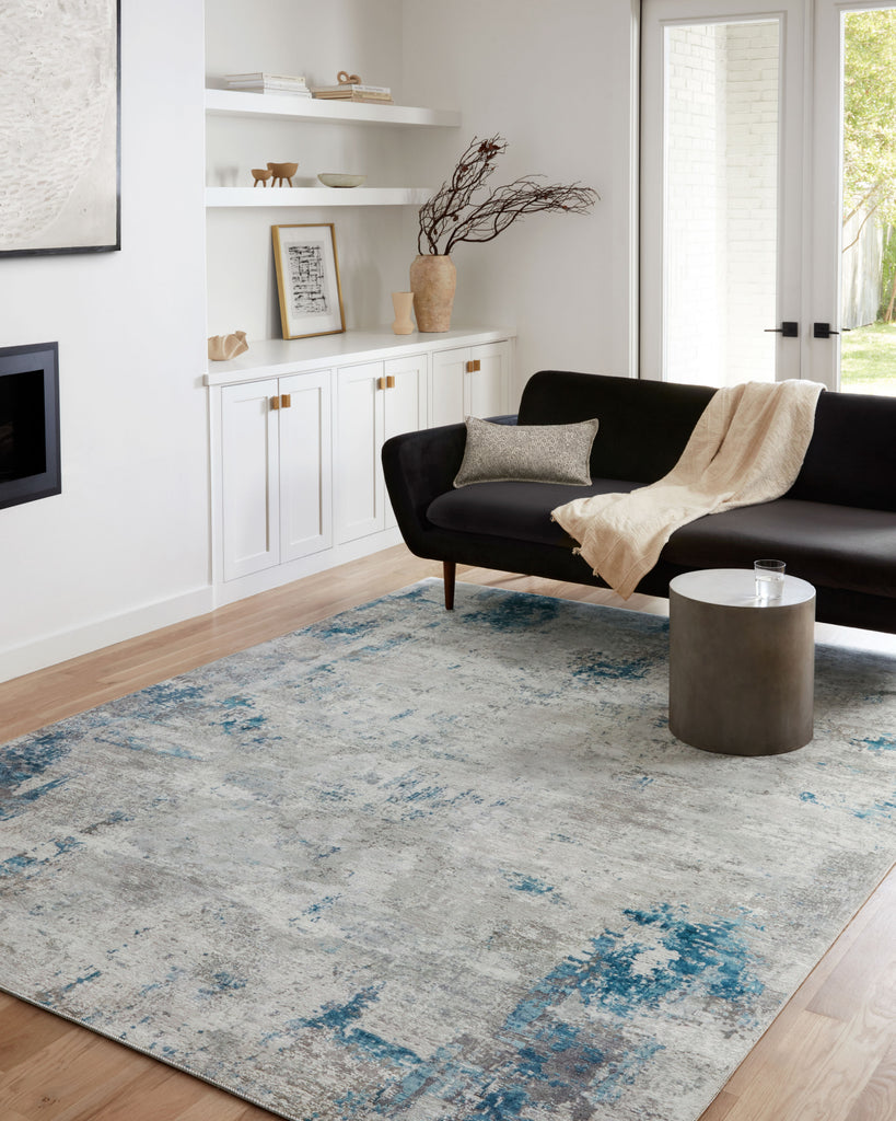 Loloi II Drift DRI-01 Pebble/Ocean Area Rug main image
