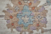 Feizy Dartmouth 39QJF Ivory/Brown/Blue Area Rug Corner Image