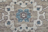 Feizy Dartmouth 39QLF Gray/Blue/Taupe Area Rug Corner Image