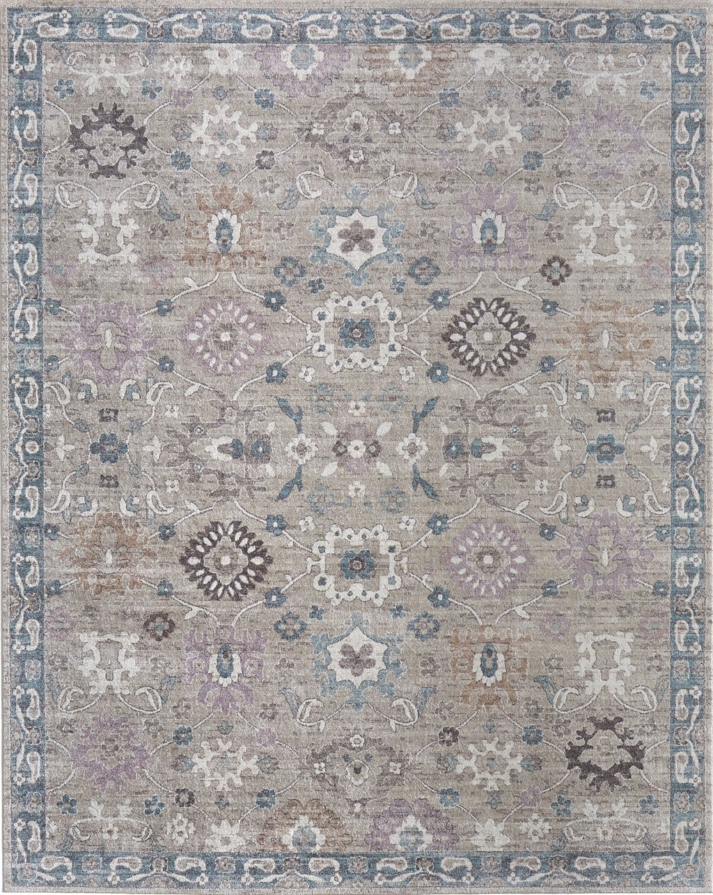 Feizy Dartmouth 39QLF Gray/Blue/Taupe Area Rug main image